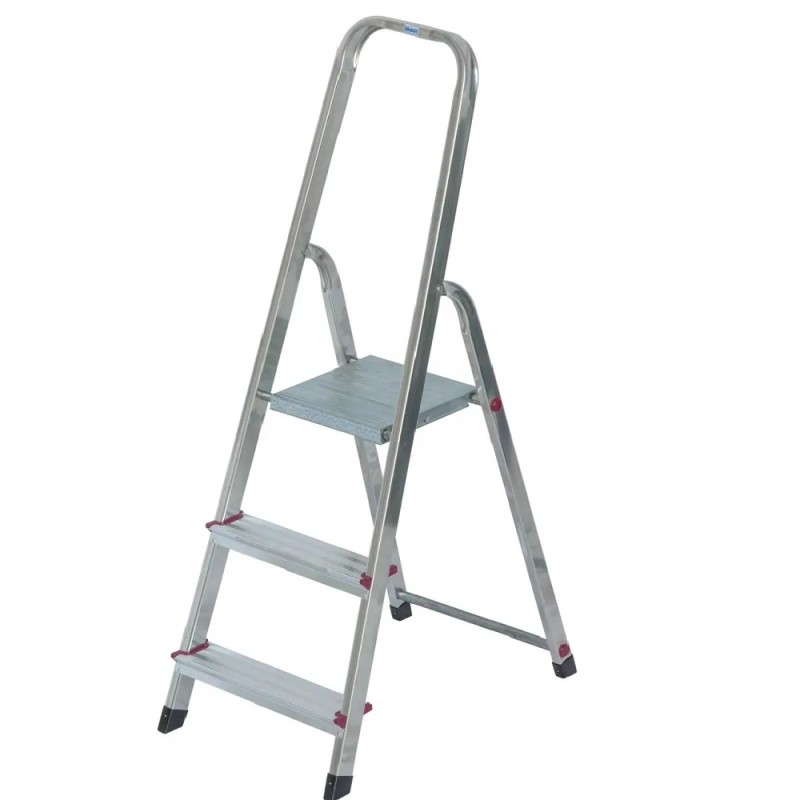 Стремянка Krause Corda 000712 алюминиевая, 1х3 ступеней