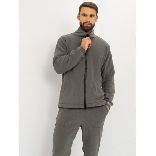 Костюм мужской Huntsman (Восток) Байкал, флис, серый, размер 56-58, 182-188 см