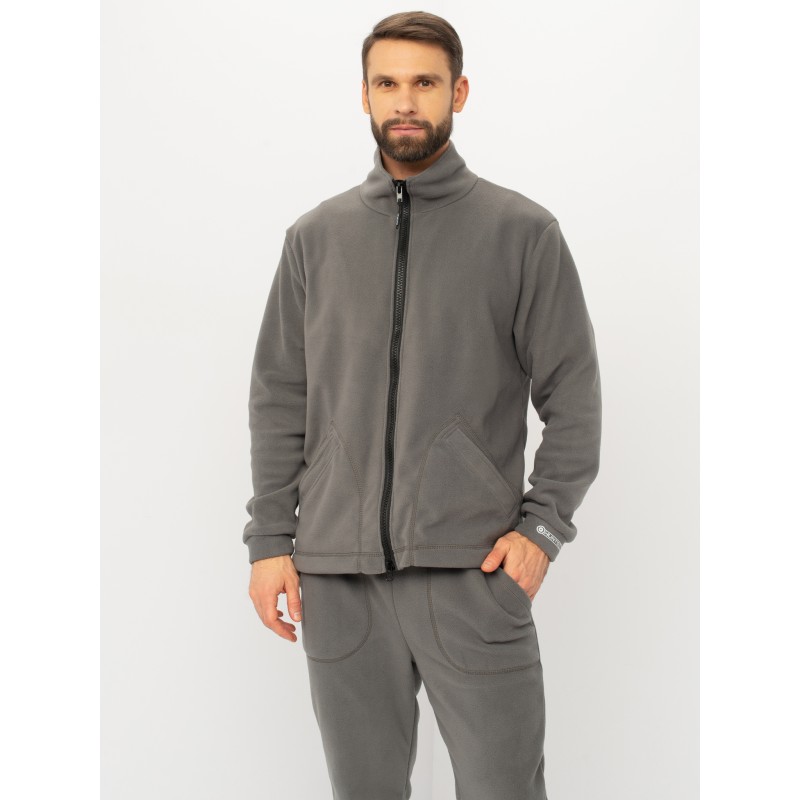 Костюм мужской Huntsman (Восток) Байкал, флис, серый, размер 56-58, 182-188 см