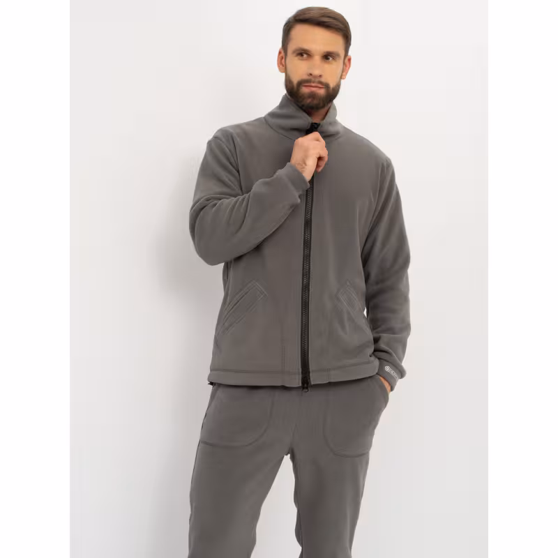 Костюм мужской Huntsman (Восток) Байкал, флис, серый, размер 60-62, 182-188 см
