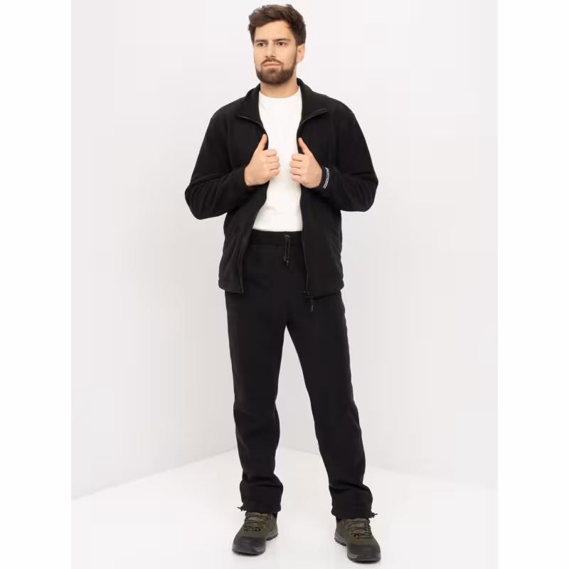 Костюм мужской Huntsman (Восток) Байкал, флис, черный, размер 60-62, 182-188 см