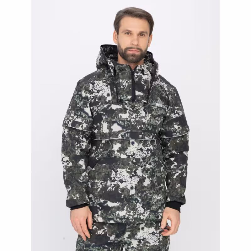 Костюм мужской Huntsman (Восток) Антигнус-Люкс, ткань Смесовая, цвет камуфляж, размер 44-46, 182-188 см