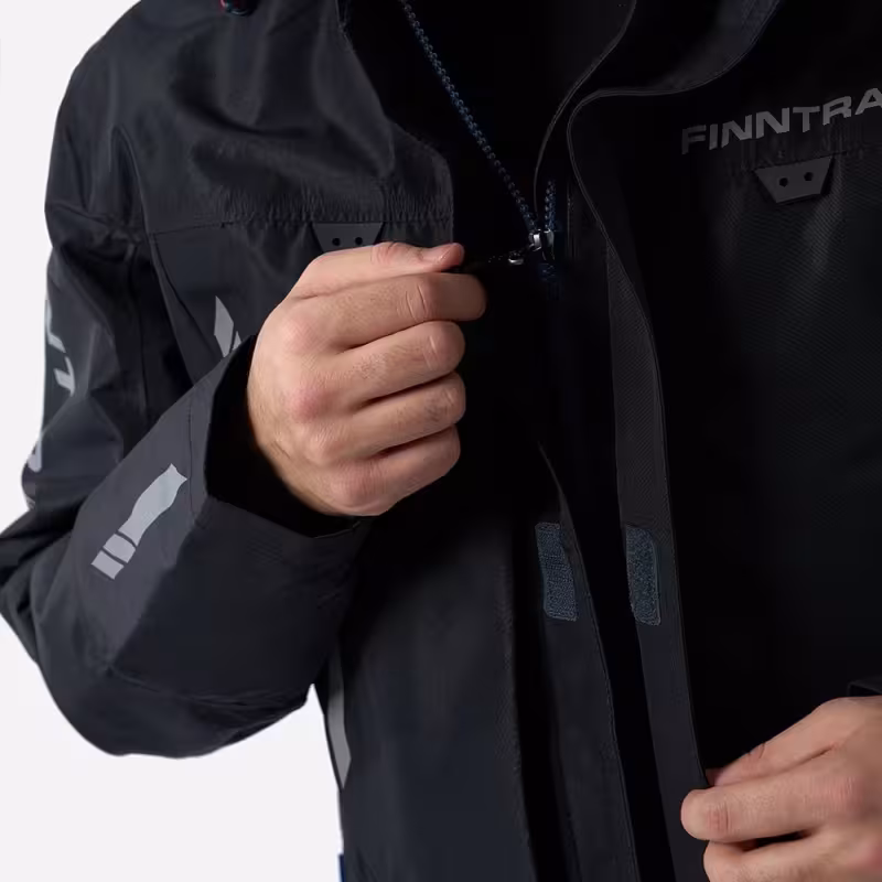 Куртка мужская Finntrail Athletic 4024 Graphite, мембрана Hard-Tex, черный, размер 62-64 (XXXL), 190-200 см