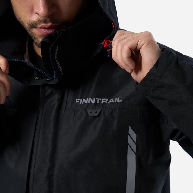 Куртка мужская Finntrail Athletic 4024 Graphite, мембрана Hard-Tex, черный, размер 62-64 (XXXL), 190-200 см
