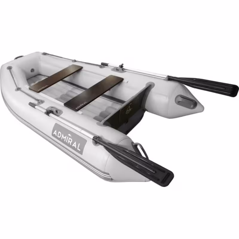 Надувная лодка ПВХ Адмирал 230, НД, серый