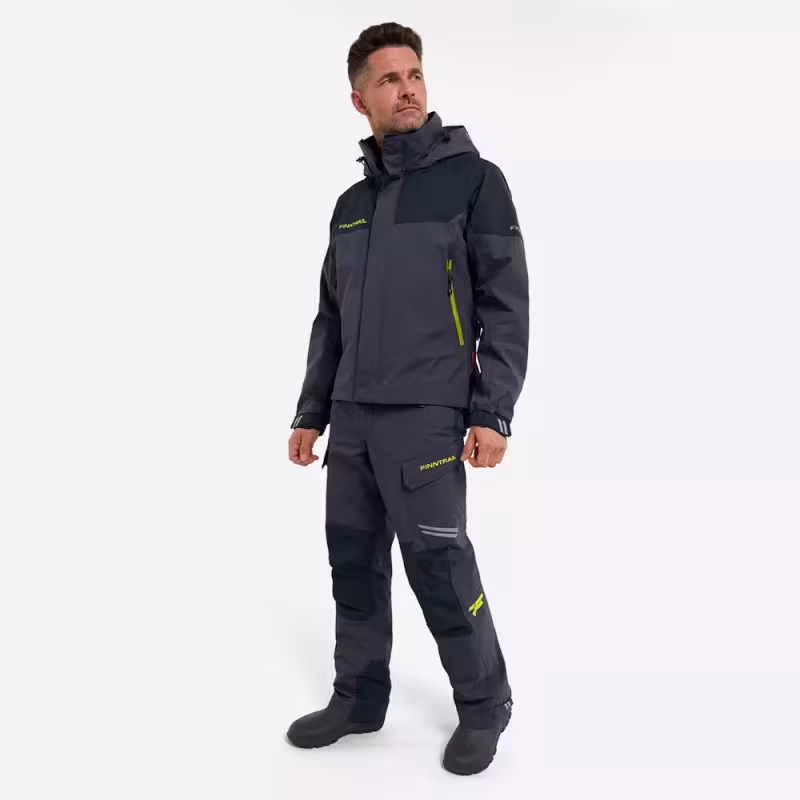 Костюм мужской Finntrail GT 3465 Graphite, мембрана Hard-Tex, серый, размер 54-56 (XL), 180-190 см