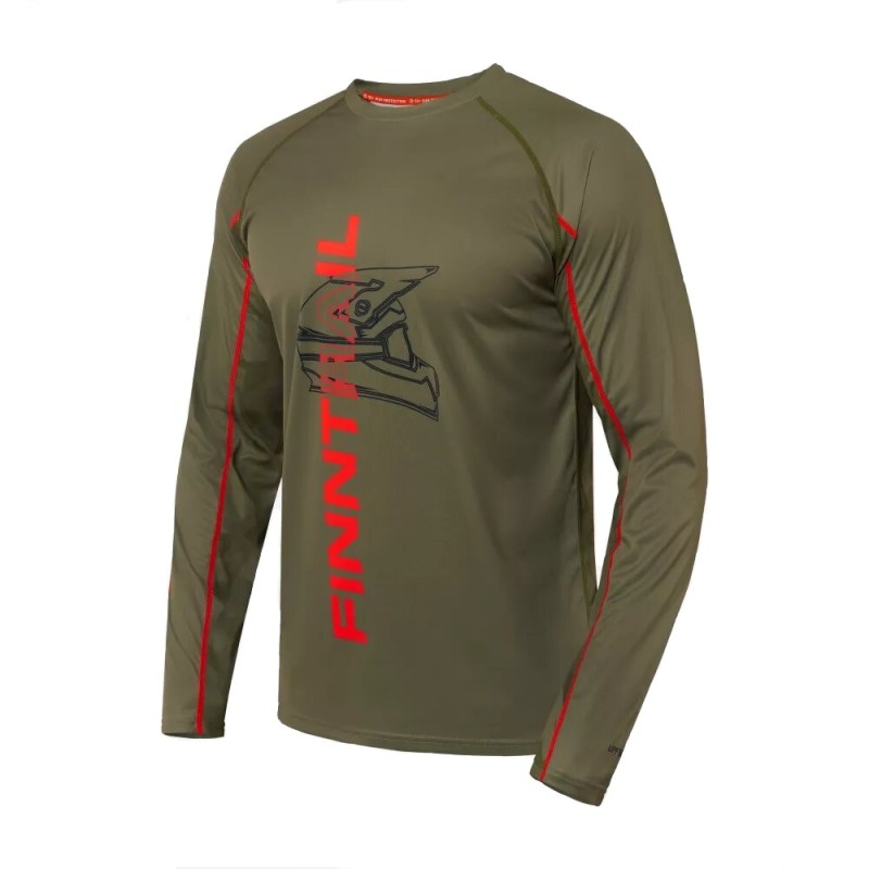 Лонгслив мужской Finntrail Wind Helmet 6610 Khaki, полиэстер, хаки, размер 48-50 (M), 170-180 см