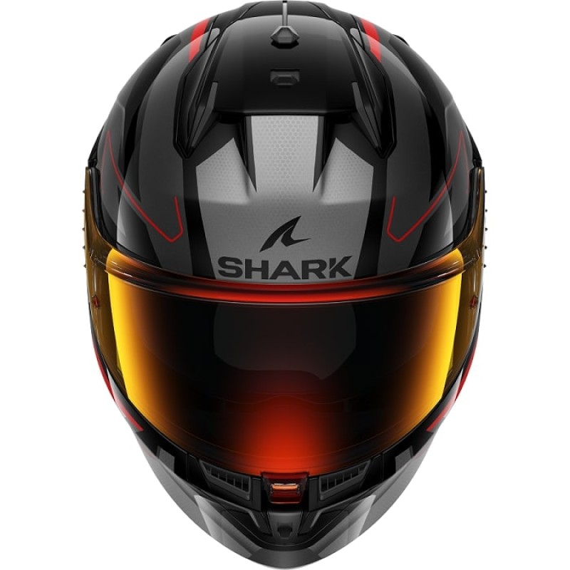 Мотошлем Shark D-SKWAL 3 Sizler Black/Anthracite/Red, черный, размер L