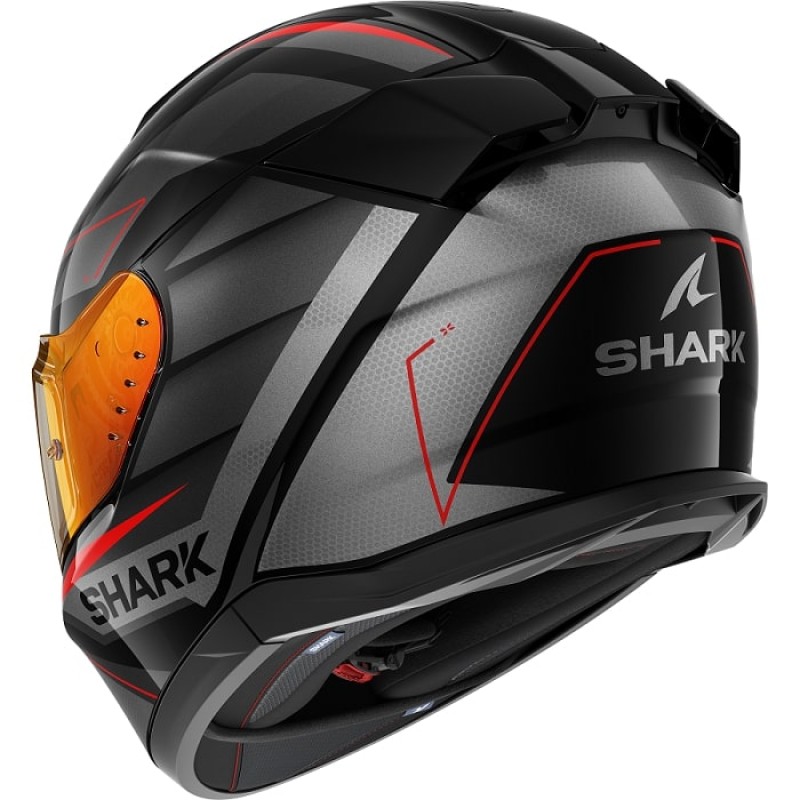 Мотошлем Shark D-SKWAL 3 Sizler Black/Anthracite/Red, черный, размер XL
