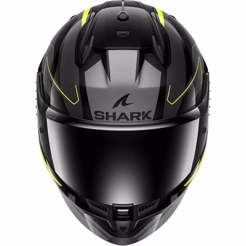 Мотошлем Shark D-SKWAL 3 Sizler Black/Anthracite/Yellow, черный, размер L