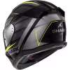 Мотошлем Shark D-SKWAL 3 Sizler Black/Anthracite/Yellow, черный, размер XL