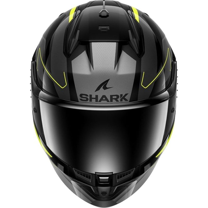 Мотошлем Shark D-SKWAL 3 Sizler Black/Anthracite/Yellow, черный, размер XL