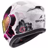Мотошлем Shark D-SKWAL 3 Mayfer White/Violet/Anthracite, белый, размер М