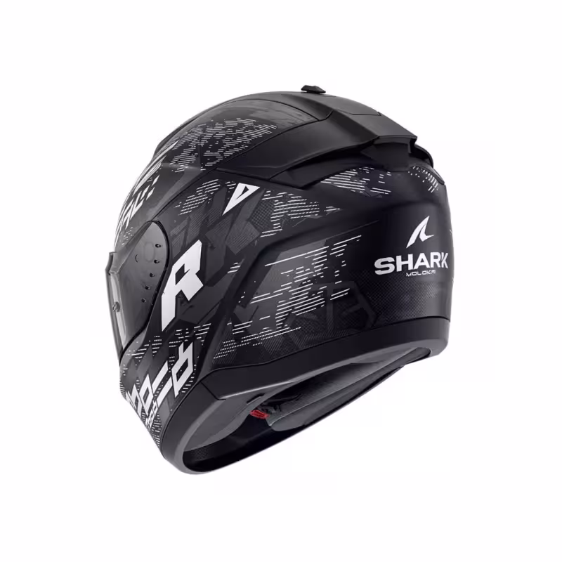 Мотошлем Shark Ridill 2 Molokai, черный матовый/белый/серый, размер L