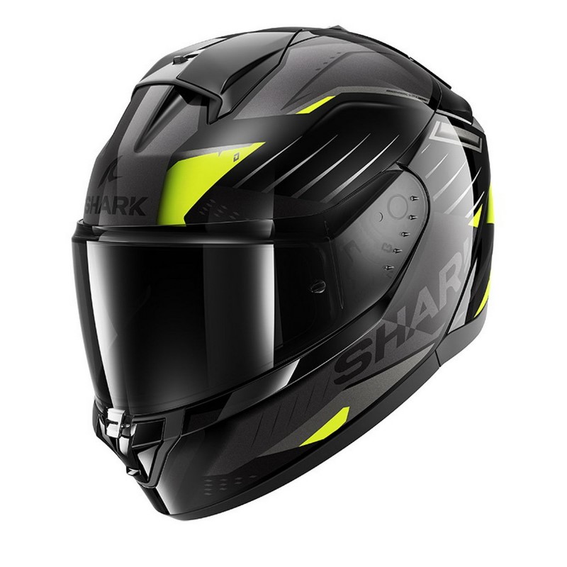 Мотошлем Shark Ridill 2 Bersek, черный/зеленый, размер XL