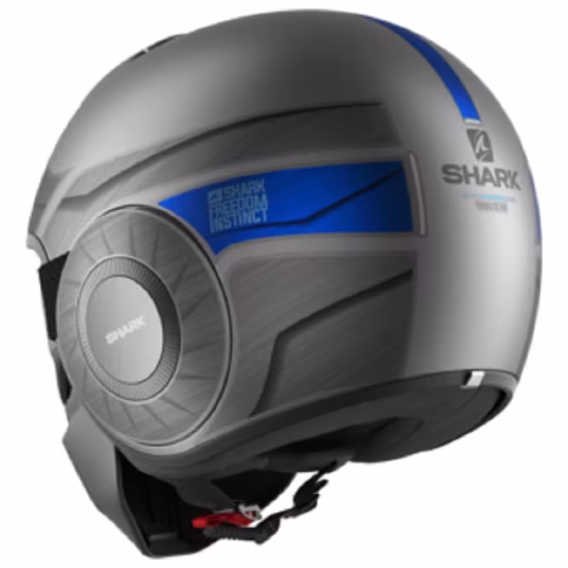 Мотошлем Shark Street Dark Tribute RM Mat, хром, размер М