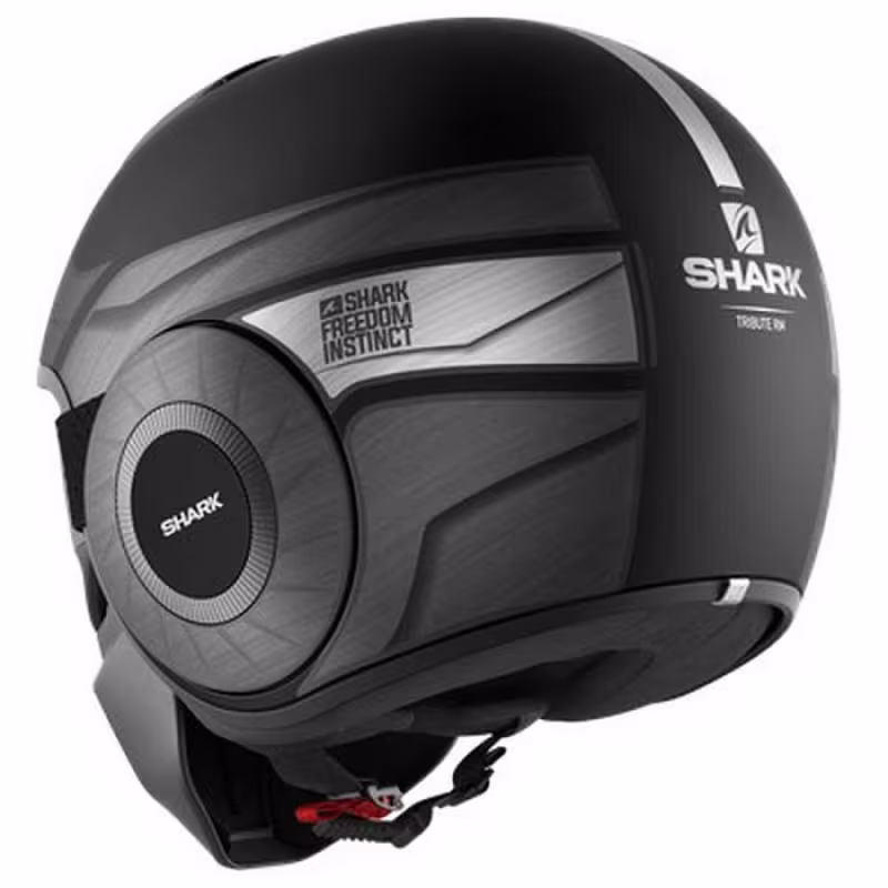 Мотошлем Shark Street Dark Tribute RM Mat, черный, размер S