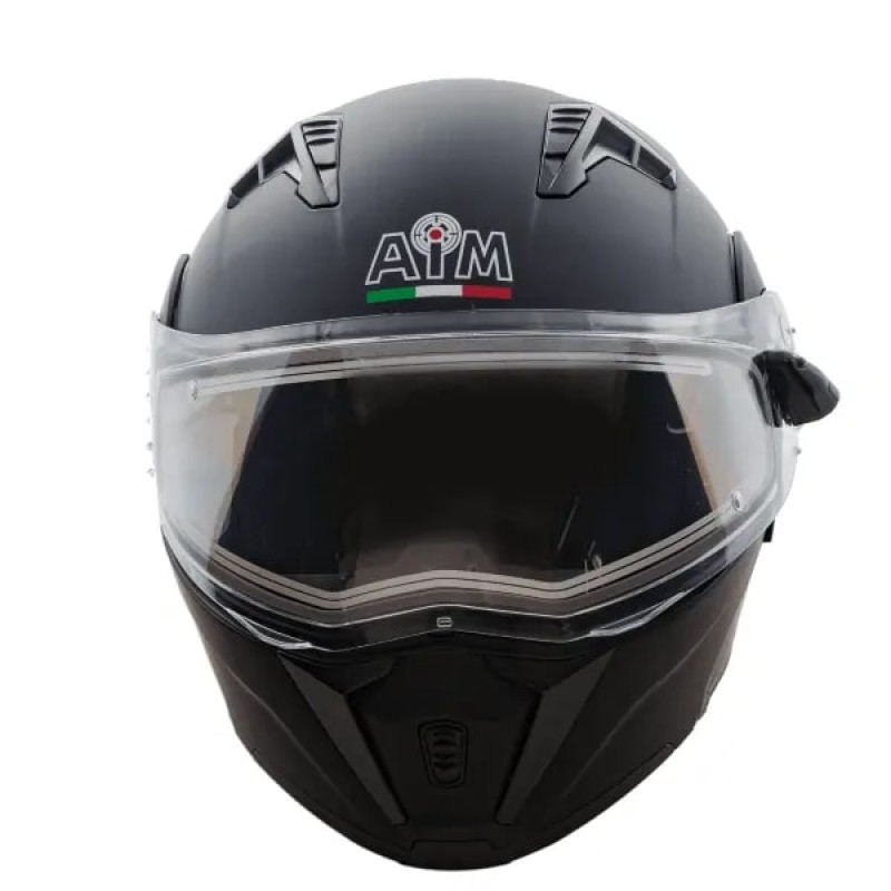 Мотошлем зимний AiM JK906, матовый черный, размер S 906C-008-S