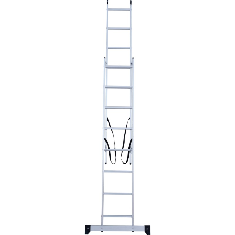 Лестница Новая Высота NV 1220 двухсекционная алюминиевая, 1.62 м, 10+10 ступеней