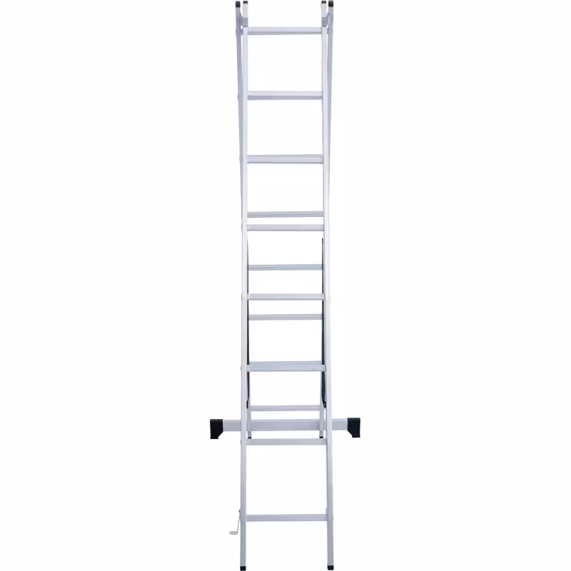 Лестница Новая Высота NV 1220 двухсекционная алюминиевая, 1.62 м, 10+10 ступеней