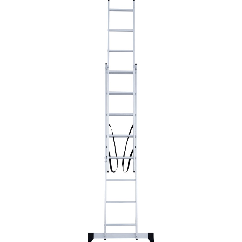 Лестница Новая Высота NV 1220, двухсекционная алюминиевая, 8+8 ступеней