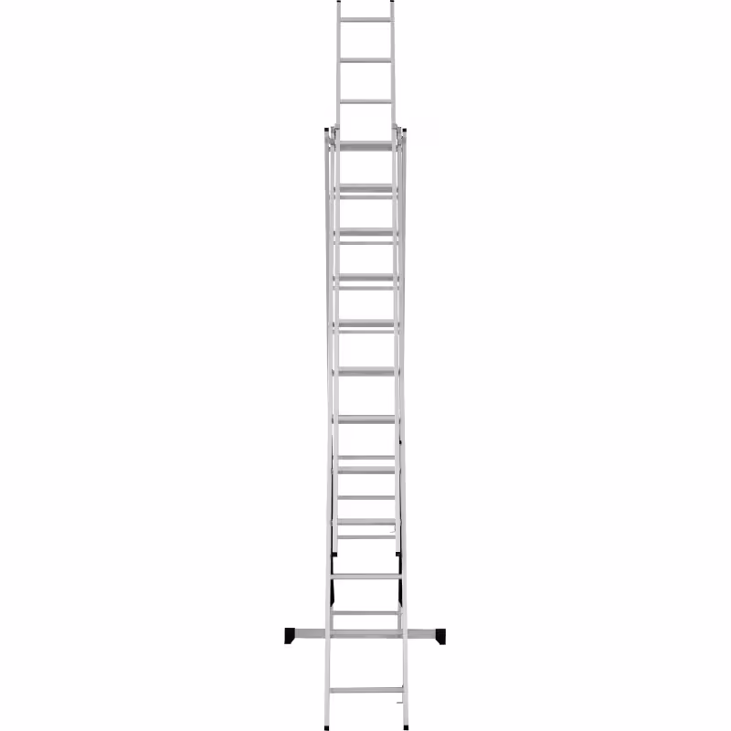 Лестница Новая Высота NV 1230, трёхсекционная алюминиевая, 6.82 м, 3х10 ступеней