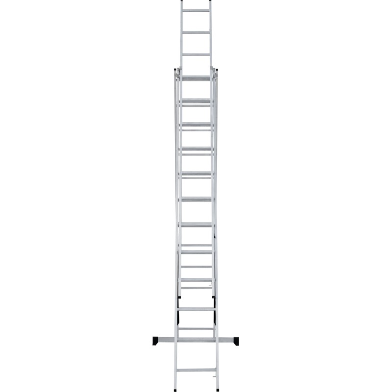 Лестница Новая Высота NV 1230, трёхсекционная алюминиевая, 6.82 м, 3х10 ступеней