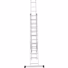 Лестница Новая Высота NV 1230, трёхсекционная алюминиевая, 6.82 м, 3х10 ступеней