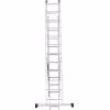 Лестница Новая Высота NV 1230, трёхсекционная алюминиевая, 6.82 м, 3х10 ступеней