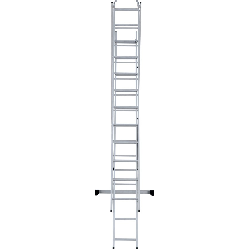 Лестница Новая Высота NV 1230, трёхсекционная алюминиевая, 6.82 м, 3х10 ступеней