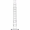 Лестница Новая Высота NV 1230, трёхсекционная алюминиевая, 6.82 м, 3х10 ступеней