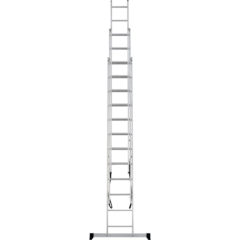 Лестница Новая Высота NV 1230, трёхсекционная алюминиевая, 6.82 м, 3х10 ступеней