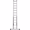 Лестница Новая Высота NV 1230, трёхсекционная алюминиевая, 6.82 м, 3х10 ступеней