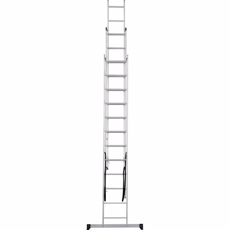 Лестница Новая Высота NV 1230, трёхсекционная алюминиевая, 6.82 м, 3х10 ступеней