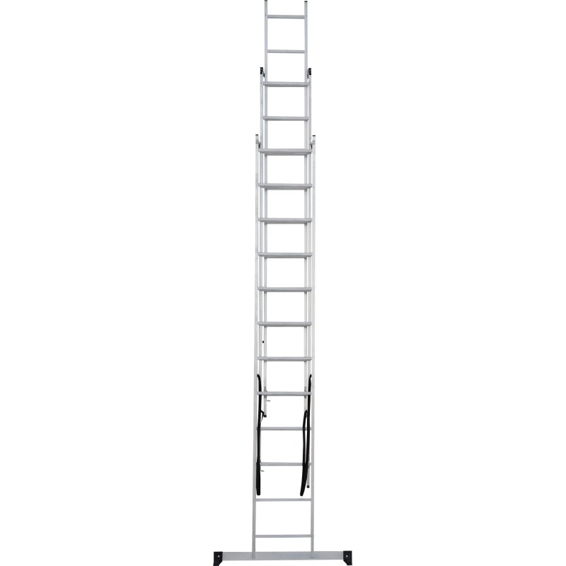 Лестница Новая Высота NV 1230, трёхсекционная алюминиевая, 6.82 м, 3х10 ступеней