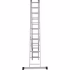 Лестница Новая Высота NV 1230, трёхсекционная алюминиевая, 6.82 м, 3х10 ступеней