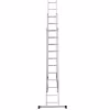 Лестница Новая Высота NV 1230,трёхсекционная алюминиевая, 7.09 м, 3х11 ступеней