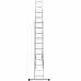 Лестница Новая Высота NV 1230,трёхсекционная алюминиевая, 7.09 м, 3х11 ступеней