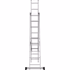 Лестница Новая Высота NV 1230, трёхсекционная алюминиевая, 5.52 м, 3х9 ступеней