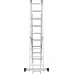 Лестница Новая Высота NV 1230, трёхсекционная алюминиевая, 5.52 м,  3х9 ступеней