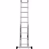 Лестница Новая Высота NV 1230, трёхсекционная алюминиевая, 5.52 м, 3х9 ступеней