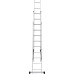 Лестница Новая Высота NV 1230, трёхсекционная алюминиевая, 5.52 м,  3х9 ступеней