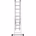 Лестница Новая Высота NV 1230, трёхсекционная алюминиевая, 5.52 м,  3х9 ступеней