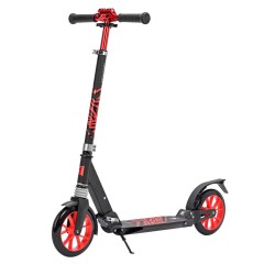 Самокат Tech Team City Scooter, черный/красный