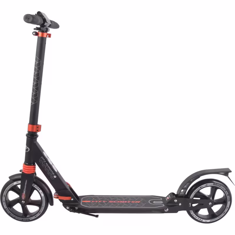 Самокат Tech Team City Scooter, черный/красный