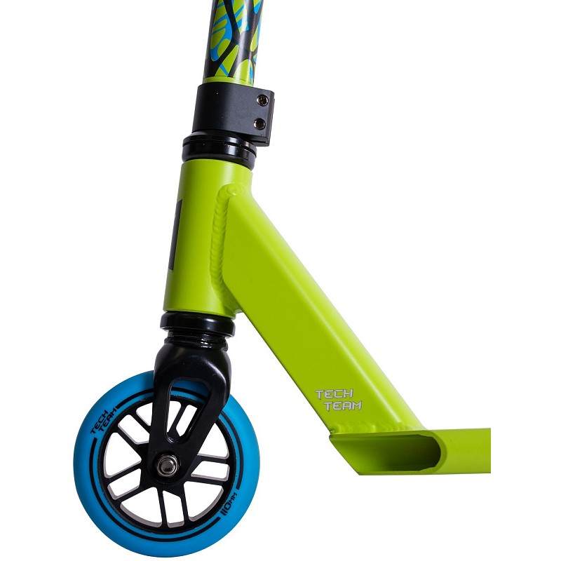 Самокат Tech Team Duker 1.0, неоновый зеленый