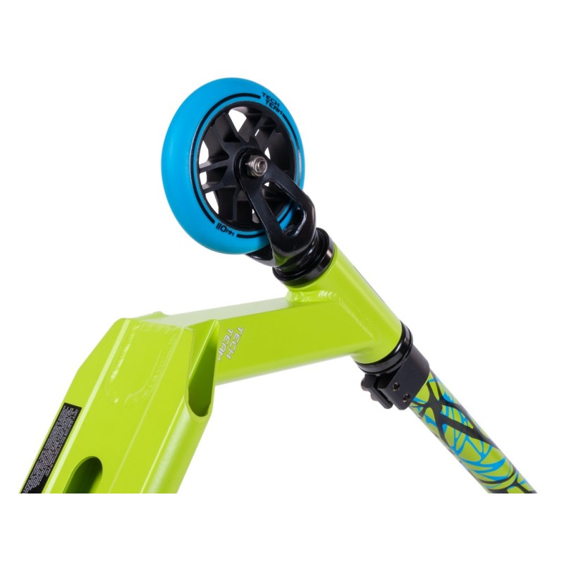 Самокат Tech Team Duker 1.0, неоновый зеленый