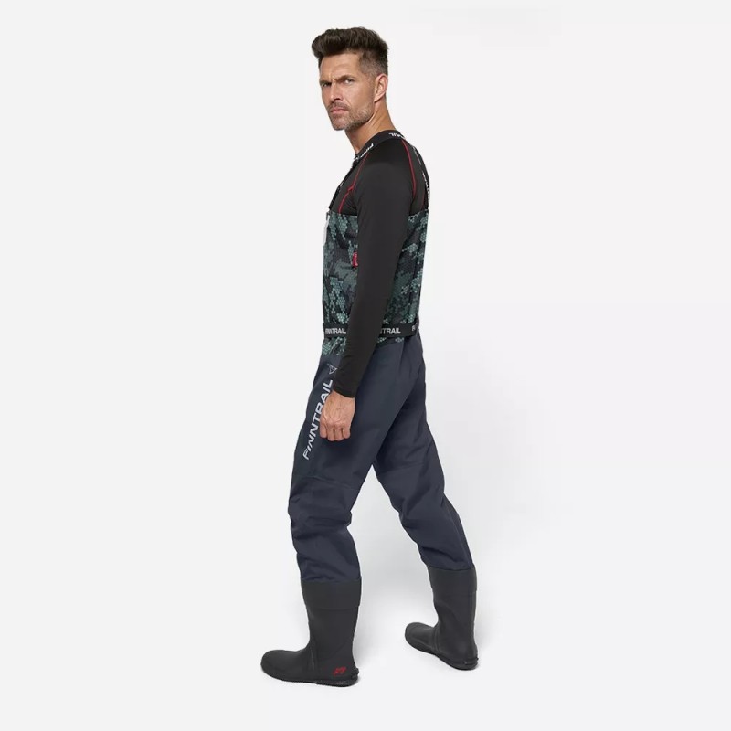 Полукомбинезон-вейдерсы Finntrail Enduro BF 5281 CamoGrey, мембрана Hard-Tex, серый камуфляж, размер MK/43, 170-180 см