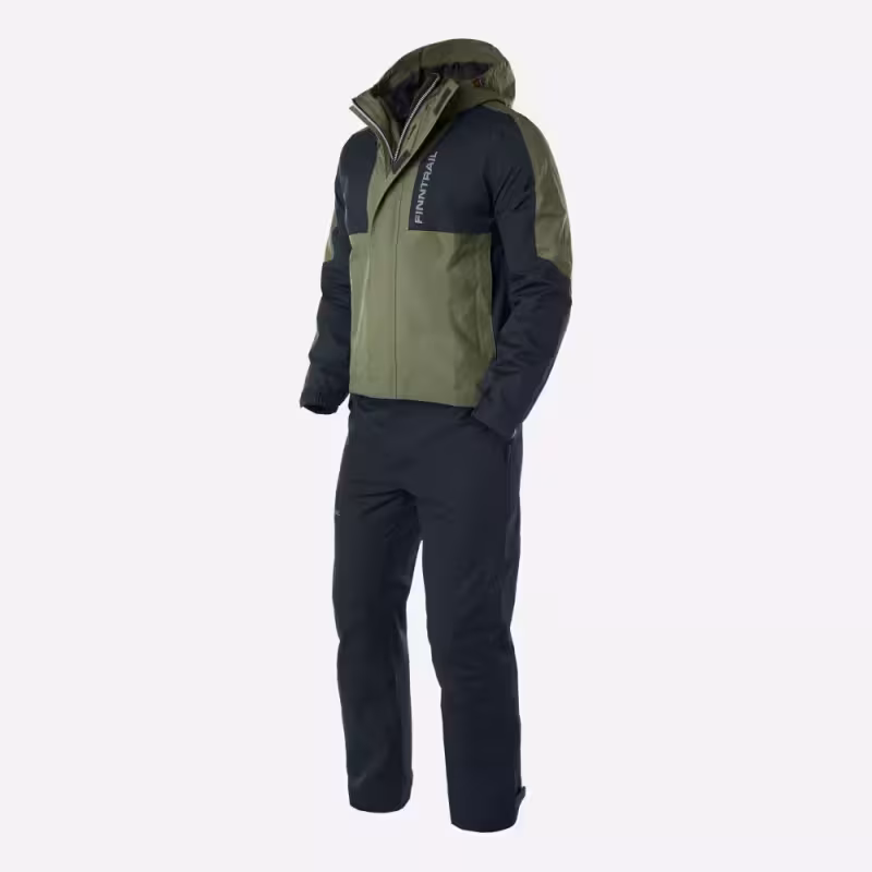 Костюм мужской Finntrail Lightsuit 3503 Khaki, мембрана Hard-Tex, хаки, размер 54-56 (XL), 180-190 см