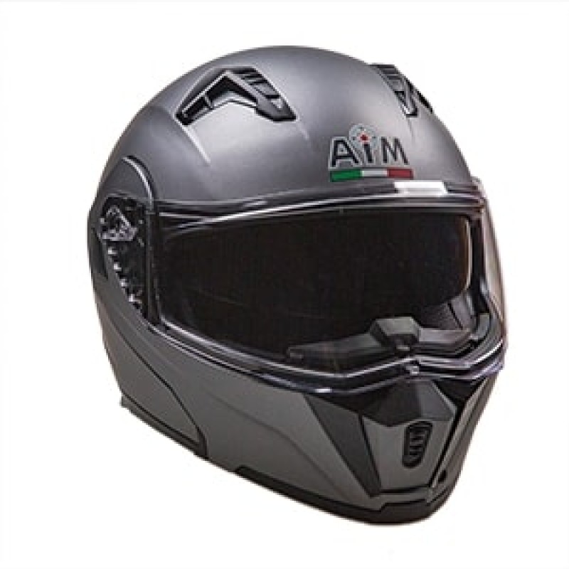 Мотошлем зимний AiM JK906, серый, размер S